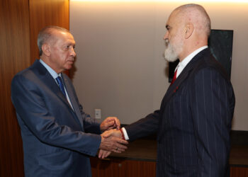 Erdoğan New York’taki Türkevi’nde Arnavutluk Başbakanı Edi Rama’yı kabul etti