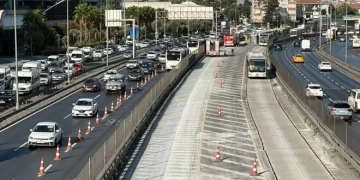 Metrobüs yolundaki “Beyaz Yol” projesinin 3. etabı tamamlandı