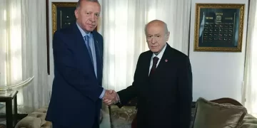 Cumhurbaşkanı Erdoğan, MHP Genel Başkanı Bahçeli ile bir araya geldi