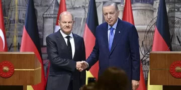 Erdoğan-Scholz görüşmesi Alman basınında yer aldı