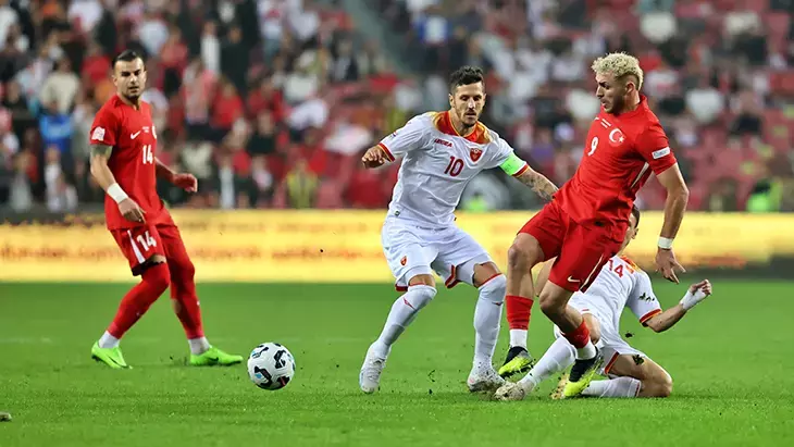 Türkiye, Karadağ'ı tek golle geçti! turkiye karadag i tek golle gecti habermeydan