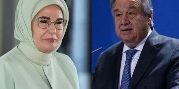Emine Erdoğan, BM Genel Sekreteri Guterres ile bir araya gelecek
