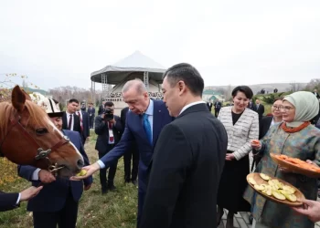 Sadır Caparov, Cumhurbaşkanı Erdoğan’a bir at hediye etti