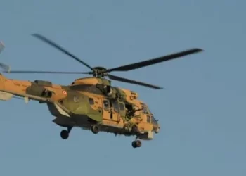 Isparta’da askeri helikopter düştü