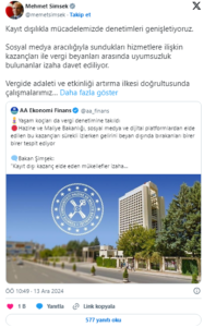 Bakan Şimşek açıkladı: Kayıt dışılıkla mücadelemizde denetimleri genişletiyoruz simsek habermeydan