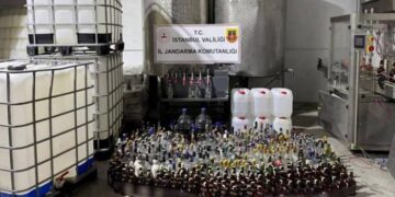 ‘ÇENGEL-16’ Operasyonlarında 50 Bin Litre Sahte Alkol ve Etil Alkol Ele Geçirildi