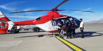 Muş’ta, ambulans helikopter yenidoğan bebek için havalandı!