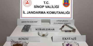Sinop Boyabat’ta yapılan uyuşturucu operasyonunda 3 gözaltı!