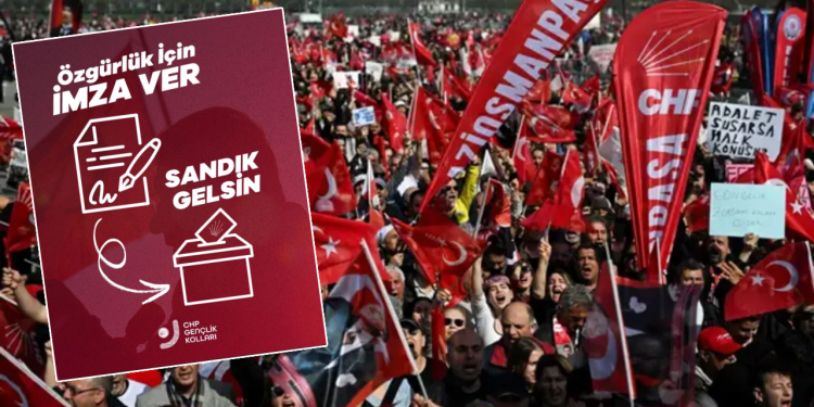 CHP Genel Başkanı Özgür Özel, Maltepe'de düzenlenen "Ekrem İmamoğlu'na Özgürlük Mitingi"nde Cumhurbaşkanı Recep Tayyip Erdoğan'a karşı güvensizlik oyu vermek ve erken seçim talebiyle bir imza kampanyası başlatacaklarını açıkladı.
