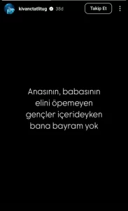 Kıvanç Tatlıtuğ gençler içerideyken, bana bayram yok dedi! kivanc tatlitug ibb habermeydan