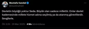 mustafa sandal tepki habermeydan