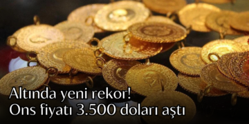 Altında yeni rekor: Ons fiyatı 3.500 doları aştı