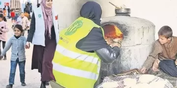 Gamze Özçelik, Gazze’de fırın kurdu! “Zulüm altında ekmek üretiyoruz” dedi.