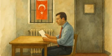 Cezaevi hücresi çizen İmamoğlu’ndan anlamlı paylaşım