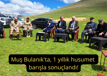 Muş Bulanık’ta, 1 yıllık husumet barışla sonuçlandı!