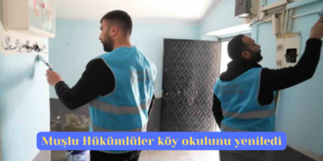 Muşlu Hükümlüler köy okulunu yeniledi!
