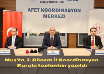 Muş’ta, 2. Dönem İl Koordinasyon Kurulu toplantısı yapıldı!