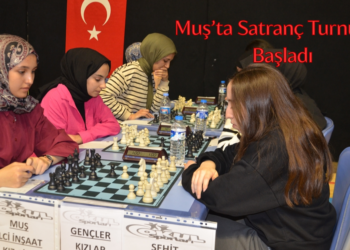 Muş’ta, okul sporları satranç grup birinciliği müsabakaları başladı!