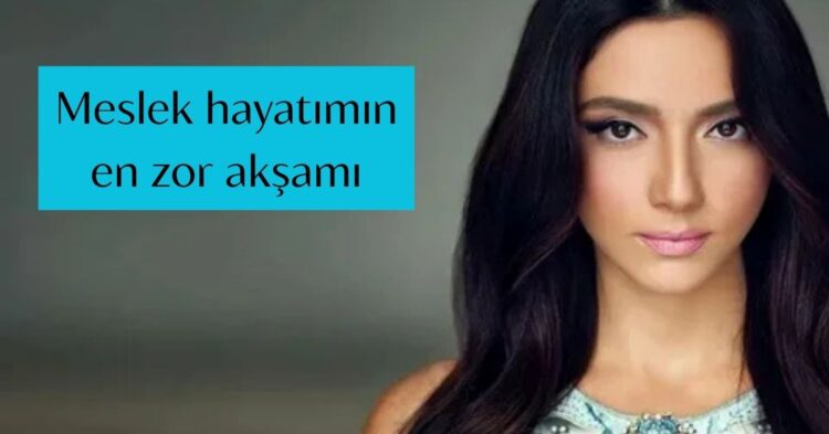 Öykü Gürman sahnede gözyaşlarına boğuldu oyku gurman habermeydan
