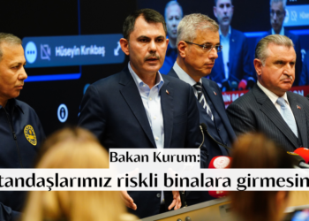 Bakan Kurum vatandaşları riskli binalara girmemeleri konusunda uyardı