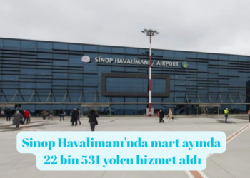 Sinop Havalimanı’nda mart ayında 22 bin 531 yolcu hizmet aldı!