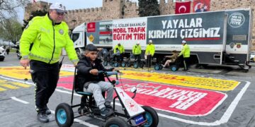 Sinop’ta, öğrencilere mobil trafik eğitimi!