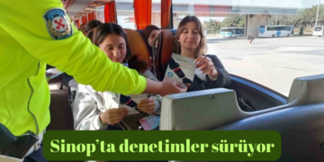 Sinop’ta şehirlerarası otobüs denetimleri sürüyor!