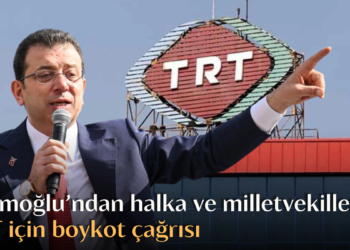 İmamoğlu’ndan halka ve milletvekillerine TRT için boykot çağrısı