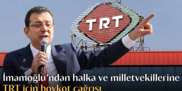 İmamoğlu’ndan halka ve milletvekillerine TRT için boykot çağrısı