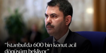 Bakan Kurum açıkladı: İstanbul’da 600 bin konut acil dönüşüm bekliyor