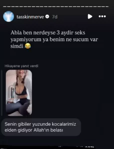 merve taskin senin gibiler yuzunden kocamiz elden gidiyor1 habermeydan
