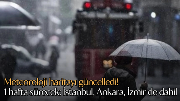 Meteoroloji güncel haritasını paylaştı.