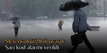 Meteoroloji 28 ili uyardı: Sarı kod alarmı verildi