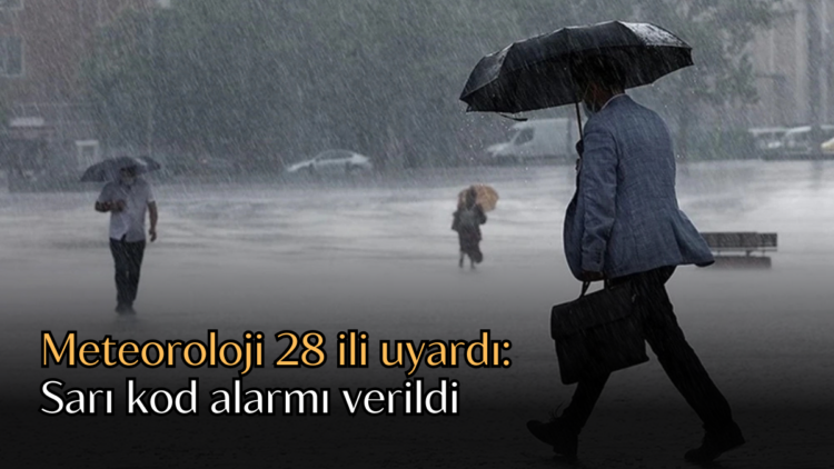 Meteoroloji Genel Müdürlüğü'nün son değerlendirmelerine göre, bugün Türkiye'nin birçok bölgesinde kuvvetli sağanak yağış ve yer yer fırtına etkili olacak.