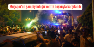 Muşspor’un şampiyonluğu kentte coşkuyla karşılandı!