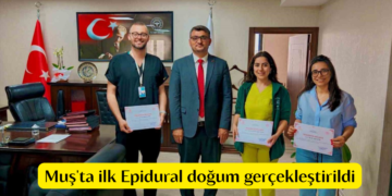 Muş Devlet Hastanesinde, ilk Epidural doğum gerçekleştirildi!