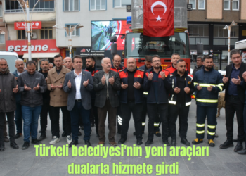 Sinop Türkeli’de, Belediye’nin yeni araçları dualarla hizmete girdi!