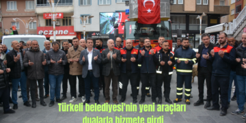 Sinop Türkeli’de, Belediye’nin yeni araçları dualarla hizmete girdi!