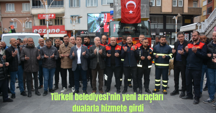 sinop turkelide belediyenin yeni araclari dualarla hizmete girdi habermeydankeli