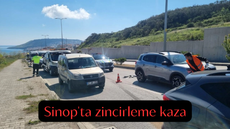 sinopta 3 aracin karistigi zincirleme kazada 2 kisi yaralandi habermeydan