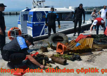 Sinop’ta, deniz tabanından çok sayıda atık malzemeler çıktı!