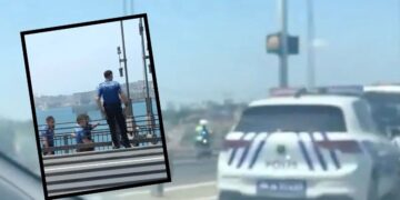 15 Temmuz Köprüsü’nde korku anları: Silahlı şüpheli gözaltına alındı