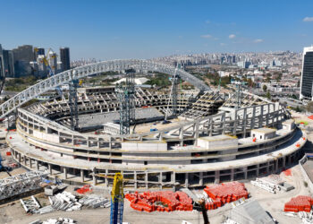 Başkent Ankara’nın yeni stadyumu hızla yükseliyor