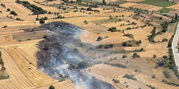 Balıkesir’de arazi yangını! Ekipler sevk edildi