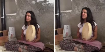Tüm Türkiye babasını tanıyor! Köyünde şalvar giyip ilahi söyledi