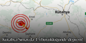 AFAD açıkladı: Kütahya Simav’da 4.5 büyüklüğünde deprem