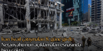 İran-İsrail çatışmaları 8. güne girdi: Netanyahu’nun açıklamaları esnasında bina çöktü