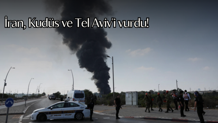 İran, İsrail’e yönelik yeni bir saldırı düzenledi. Tel Aviv ve Kudüs bölgelerinde patlama sesleri duyulurken, gökyüzüne yoğun dumanlar yükseldi.