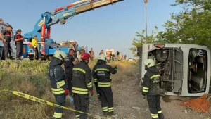 konyada yolcu otobusu kaza yapti habermeydan