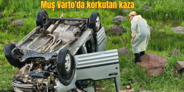 Muş Varto’da, tır ile hafif ticari araç çarpıştı!